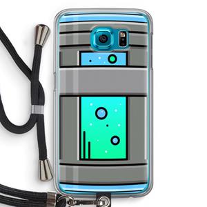 CaseCompany Chug Bottle: Samsung Galaxy S6 Transparant Hoesje met koord