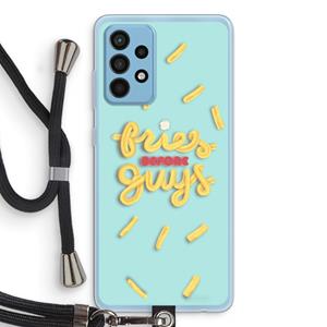CaseCompany Always fries: Samsung Galaxy A52 Transparant Hoesje met koord