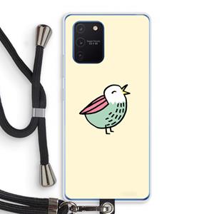 CaseCompany Birdy: Samsung Galaxy Note 10 Lite Transparant Hoesje met koord
