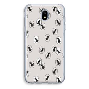 CaseCompany Miauw: Samsung Galaxy J5 (2017) Transparant Hoesje