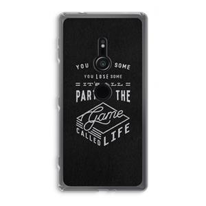 CaseCompany Life: Sony Xperia XZ2 Transparant Hoesje