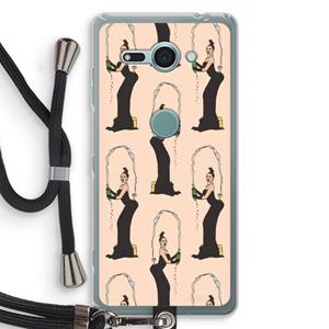 CaseCompany Pop Some Kim: Sony Xperia XZ2 Compact Transparant Hoesje met koord