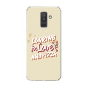 CaseCompany Pizza is the answer: Samsung Galaxy A6 Plus (2018) Transparant Hoesje