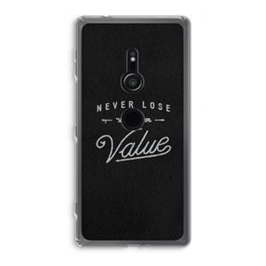 CaseCompany Never lose your value: Sony Xperia XZ2 Transparant Hoesje
