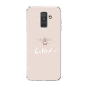 CaseCompany Be(e) kind: Samsung Galaxy A6 Plus (2018) Transparant Hoesje