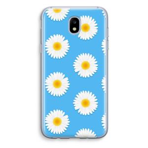 CaseCompany Margrietjes: Samsung Galaxy J5 (2017) Transparant Hoesje