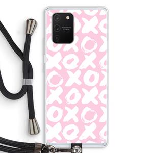 CaseCompany XOXO: Samsung Galaxy S10 Lite Transparant Hoesje met koord