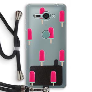CaseCompany Waterijsje: Sony Xperia XZ2 Compact Transparant Hoesje met koord