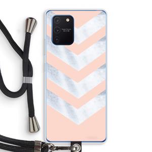 CaseCompany Marmeren pijlen: Samsung Galaxy Note 10 Lite Transparant Hoesje met koord