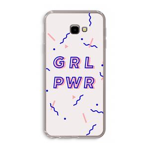 CaseCompany GRL PWR: Samsung Galaxy J4 Plus Transparant Hoesje