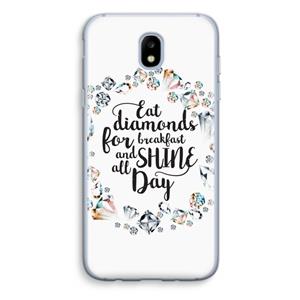 CaseCompany Diamonds: Samsung Galaxy J5 (2017) Transparant Hoesje