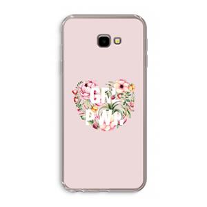 CaseCompany GRL PWR Flower: Samsung Galaxy J4 Plus Transparant Hoesje