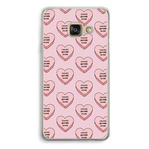CaseCompany Chicks before dicks: Samsung A3 (2017) Transparant Hoesje