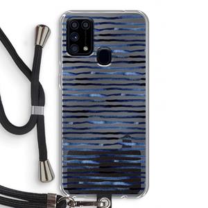 CaseCompany Verrassende lijnen: Samsung Galaxy M31 Transparant Hoesje met koord