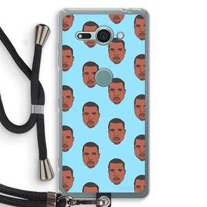 CaseCompany Kanye Call Me℃: Sony Xperia XZ2 Compact Transparant Hoesje met koord