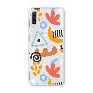 CaseCompany Abstract: Samsung Galaxy A70 Transparant Hoesje