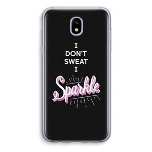 CaseCompany Sparkle quote: Samsung Galaxy J5 (2017) Transparant Hoesje