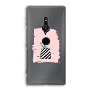 CaseCompany Zwart-wit cactus: Sony Xperia XZ2 Transparant Hoesje
