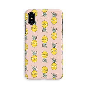 CaseCompany Ananas: iPhone Xs Volledig Geprint Hoesje