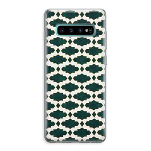 CaseCompany Moroccan tiles: Samsung Galaxy S10 Plus Transparant Hoesje