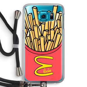 CaseCompany McElodie: Samsung Galaxy S6 Transparant Hoesje met koord