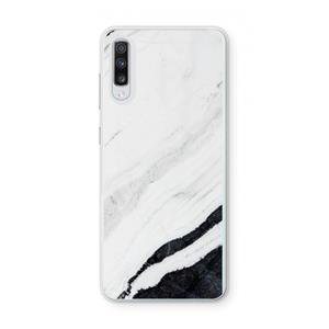 CaseCompany Elegante marmer: Samsung Galaxy A70 Transparant Hoesje