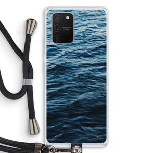 CaseCompany Oceaan: Samsung Galaxy S10 Lite Transparant Hoesje met koord