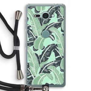 CaseCompany This Sh*t Is Bananas: Sony Xperia XZ2 Compact Transparant Hoesje met koord