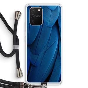 CaseCompany Pauw: Samsung Galaxy S10 Lite Transparant Hoesje met koord