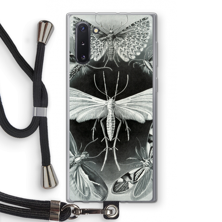 CaseCompany Haeckel Tineida: Samsung Galaxy Note 10 Transparant Hoesje met koord