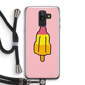 CaseCompany Raketijsje: Samsung Galaxy J8 (2018) Transparant Hoesje met koord