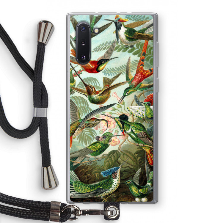 CaseCompany Haeckel Trochilidae: Samsung Galaxy Note 10 Transparant Hoesje met koord