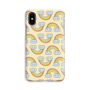 CaseCompany Regenboog: iPhone Xs Volledig Geprint Hoesje