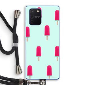 CaseCompany Waterijsje: Samsung Galaxy Note 10 Lite Transparant Hoesje met koord