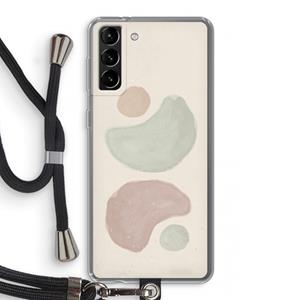 CaseCompany Geo #10: Samsung Galaxy S21 Plus Transparant Hoesje met koord