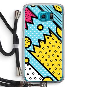 CaseCompany Pop Art #1: Samsung Galaxy S6 Transparant Hoesje met koord