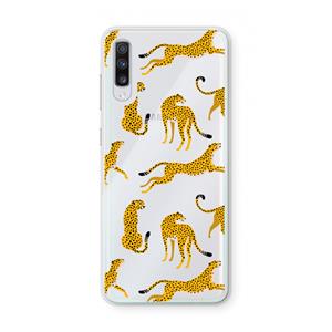 CaseCompany Luipaard: Samsung Galaxy A70 Transparant Hoesje