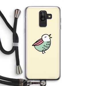 CaseCompany Birdy: Samsung Galaxy J8 (2018) Transparant Hoesje met koord
