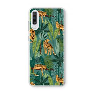 CaseCompany Luipaard 2: Samsung Galaxy A70 Transparant Hoesje