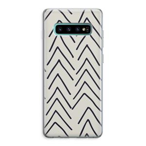 CaseCompany Marrakech Arrows: Samsung Galaxy S10 Plus Transparant Hoesje