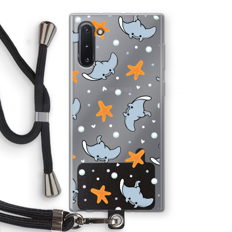 CaseCompany Manta: Samsung Galaxy Note 10 Transparant Hoesje met koord