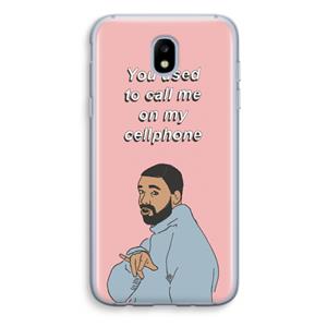 CaseCompany Hotline bling: Samsung Galaxy J5 (2017) Transparant Hoesje