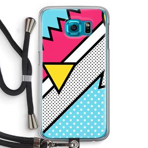 CaseCompany Pop Art #3: Samsung Galaxy S6 Transparant Hoesje met koord