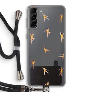 CaseCompany Dans #2: Samsung Galaxy S21 Plus Transparant Hoesje met koord