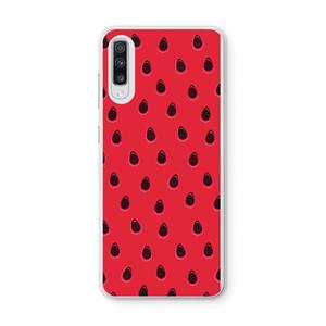 CaseCompany Watermelon: Samsung Galaxy A70 Transparant Hoesje