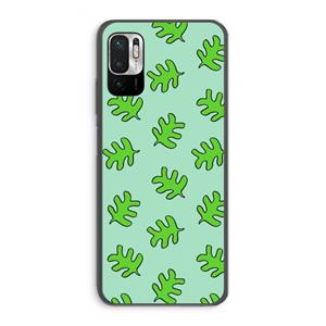 CaseCompany Groene blaadjes: Xiaomi Redmi Note 10 5G Transparant Hoesje