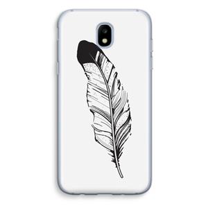 CaseCompany Pluim: Samsung Galaxy J5 (2017) Transparant Hoesje
