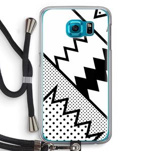 CaseCompany Pop Art #5: Samsung Galaxy S6 Transparant Hoesje met koord
