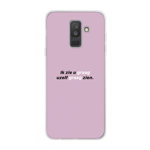 CaseCompany uzelf graag zien: Samsung Galaxy A6 Plus (2018) Transparant Hoesje