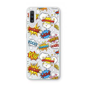 CaseCompany Pow Smack: Samsung Galaxy A70 Transparant Hoesje